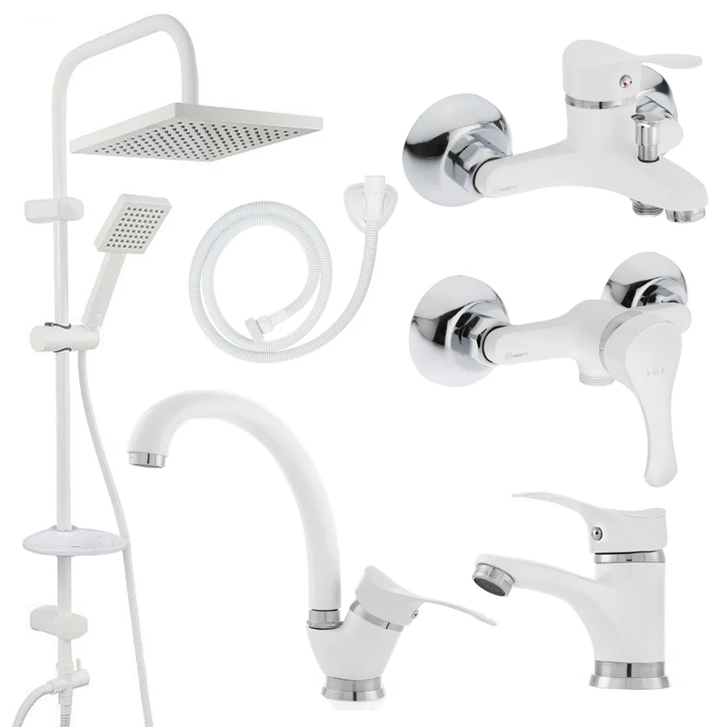 ست شیرآلات پرکاس مدل دیبا کد WK-02 یونیورست مجموعه 6 عددی