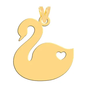 آویز گردنبند طلا 18 عیار زنانه فرشته مدل قو WNL-000400