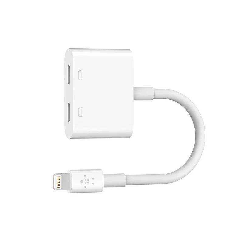 کابل مبدل لایتنینگ 2x1 بلکین F8J198BTWHT طول 14سانتیمتر