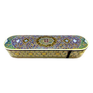 قلمدان خاتم کاری سعید آرا طرح تذهیب مدل دینا 25 کد 3