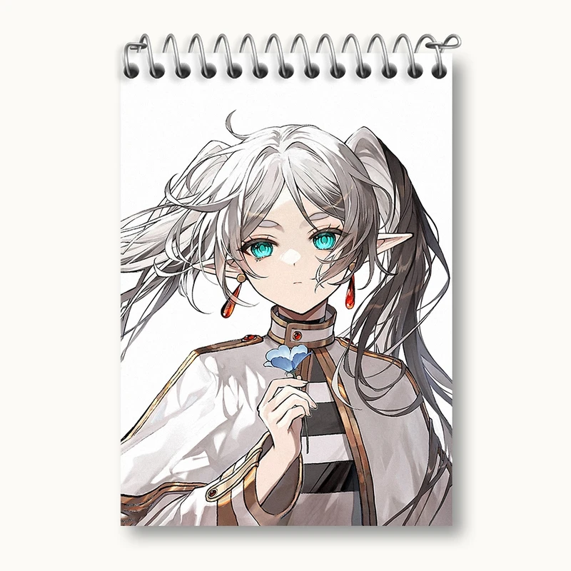 دفتر یادداشت 50 برگ خندالو مدل انیمه فریرن (Frieren) کد 33939