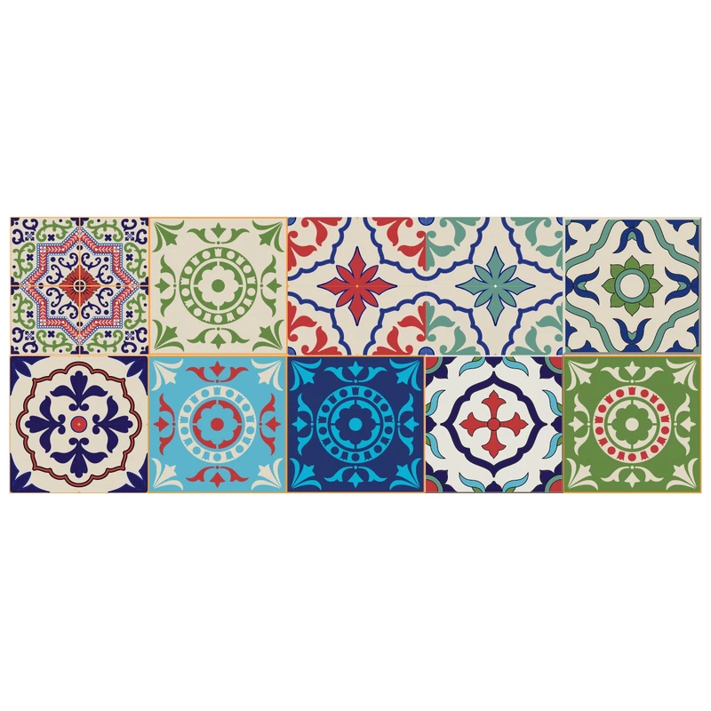 استیکر کاشی باروچین سری zht-2 بسته 10 عددی