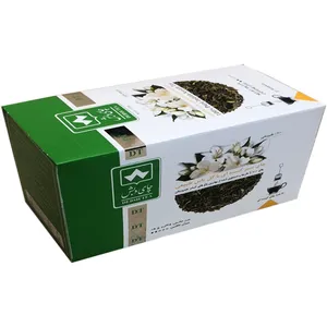 چای سبز کیسه ای با  گل یاس  طبیعی دبش بصیر ایران بسته 20 عددی