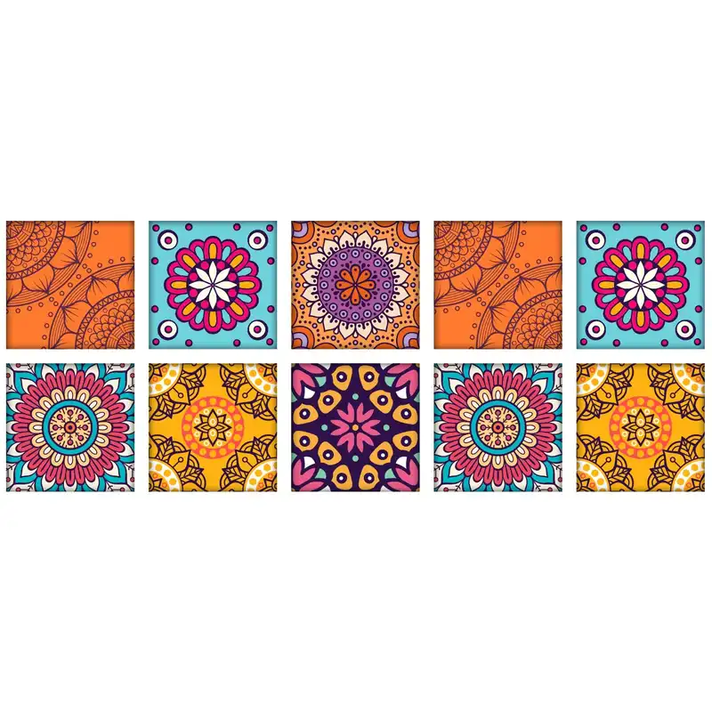 استیکر کاشی باروچین سری zht-7 بسته ی 10 عددی