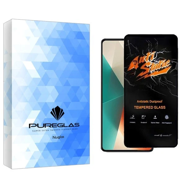 محافظ صفحه نمایش پیور گلس مدل NueGlas Antistatic مناسب برای گوشی موبایل شیائومی Redmi note 13