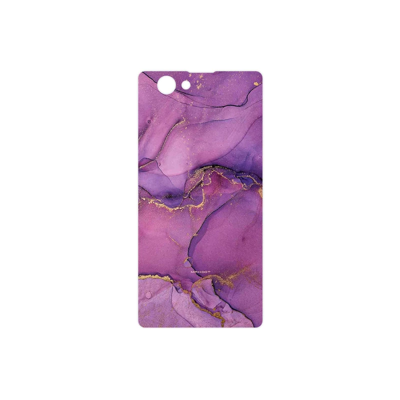 برچسب پوششی ماهوت مدل Purple Marble مناسب برای گوشی موبایل سونی Xperia Z1 Compact