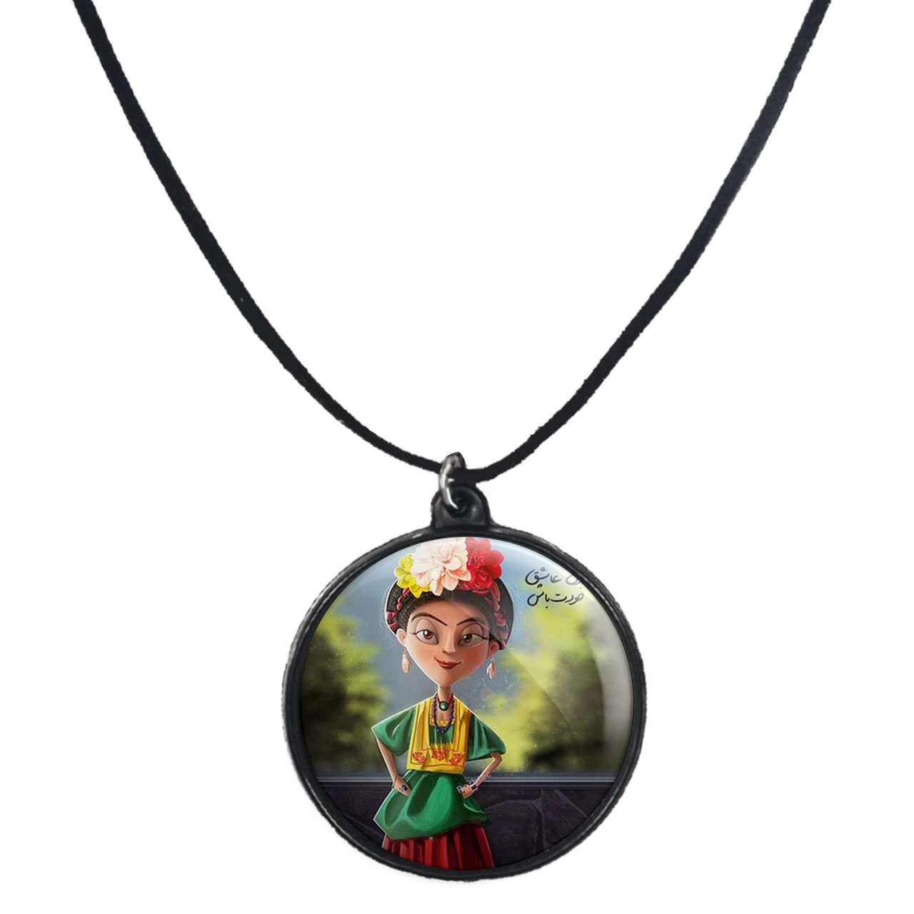 گردنبند پرمانه طرح جملات مفهومی کد pmb.4044 مدل دو طرفه