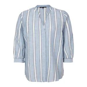 بلوز آستین سه ربع زنانه کوما مدل نخی