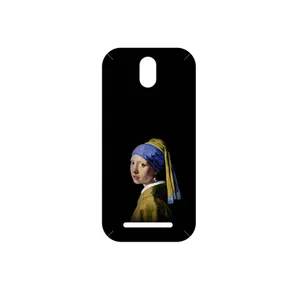 MAHOOT Girl with a Pearl Earring of Vermeer Cover Sticker for HTC Desire 500