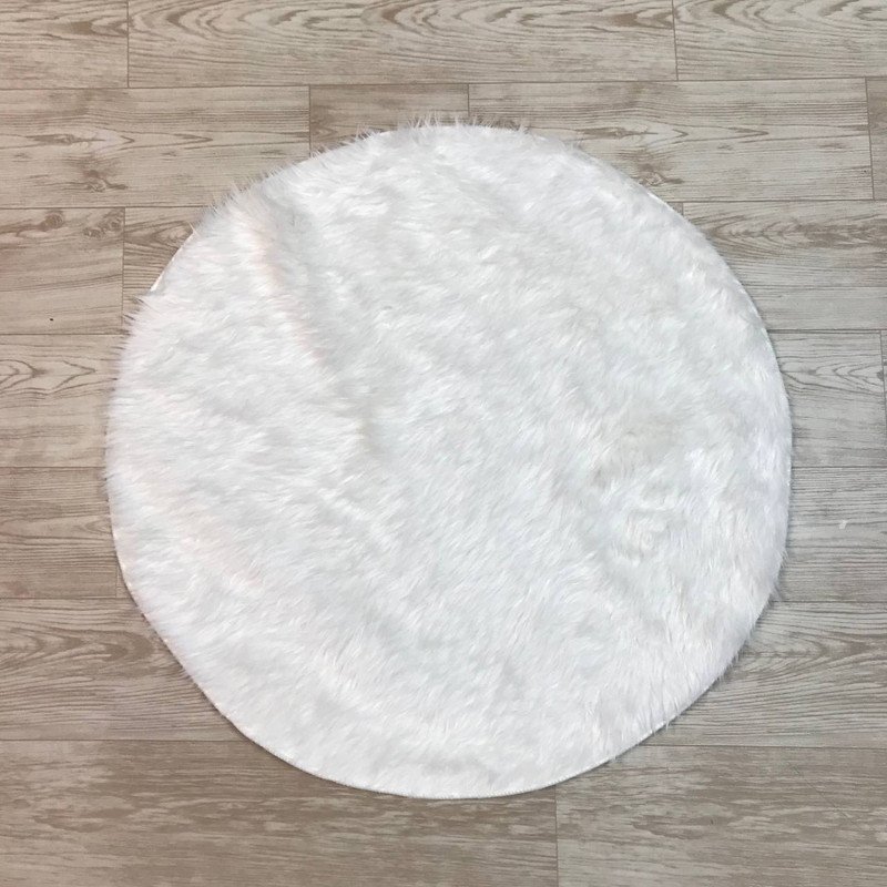 پادری مدل خز گرد سایز 80x80 سانتی متر