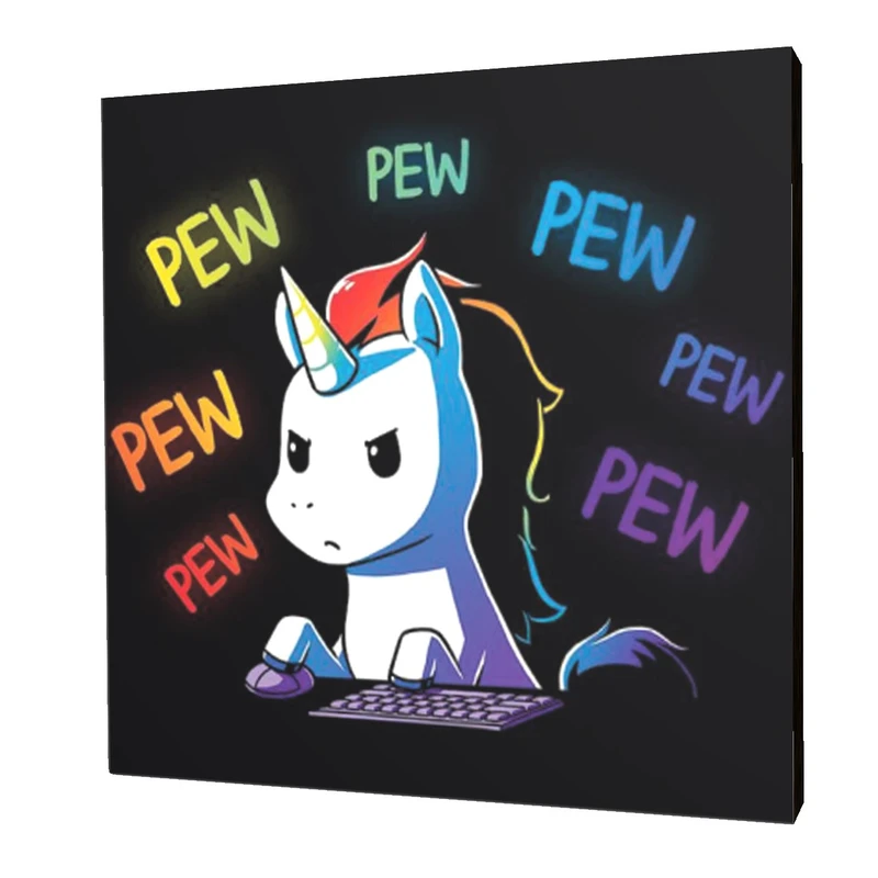 استیکر تزیینی چوبی بانیبو مدل Unicorn26