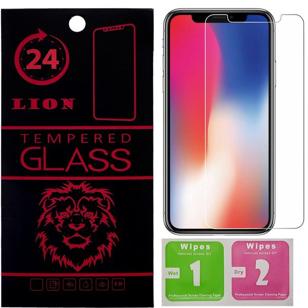 محافظ صفحه نمایش شیشه ای لاین مدل 2.5D مناسب برای گوشی اپل آیفون X/Xs محافظ صفحه نمایش شیشه ای لاین مدل 2.5D مناسب برای گوشی اپل آیفون X/Xs