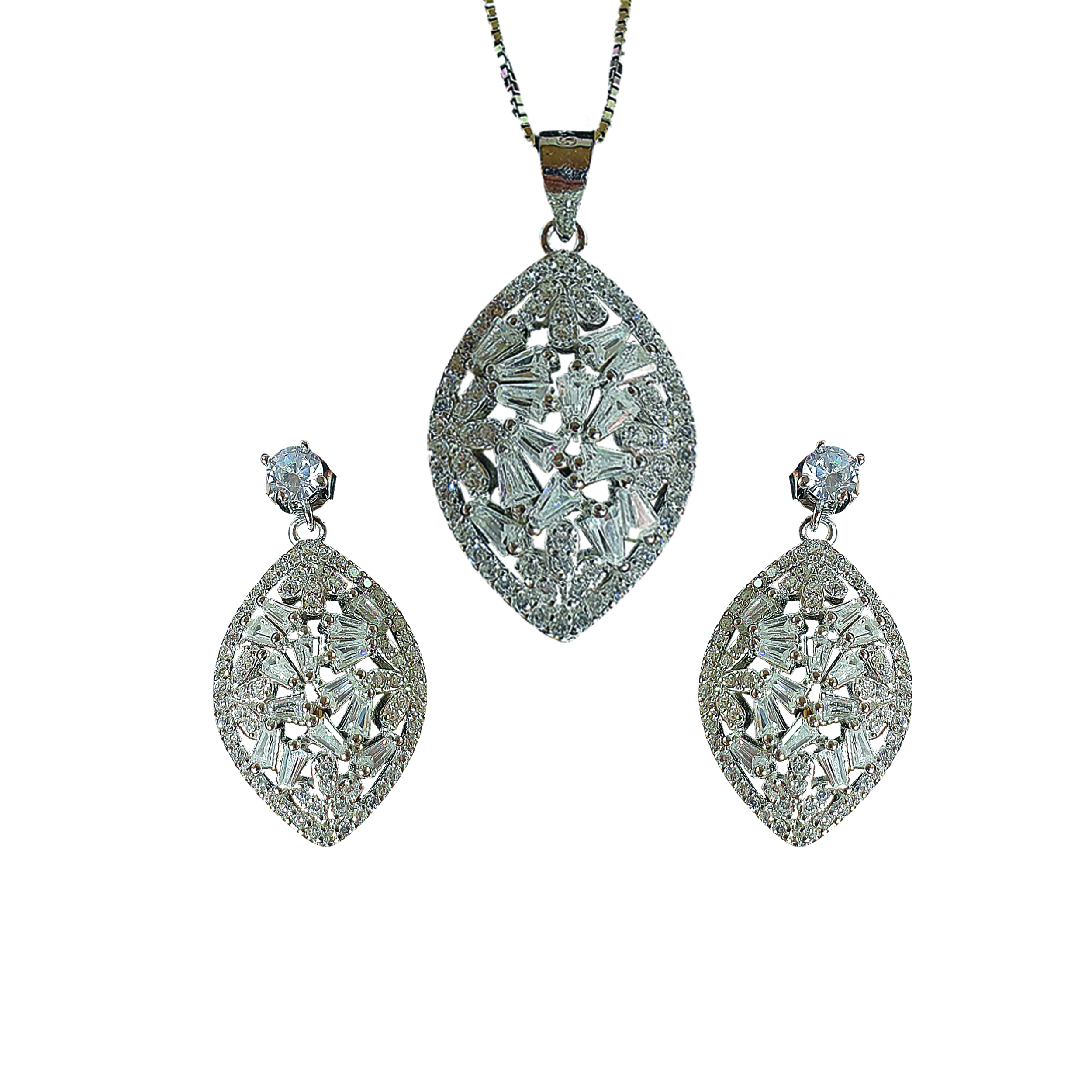 نیم ست نقره زنانه مدل A105