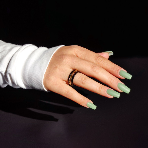 انگشتر مدل زنجیردار چرخشی S19