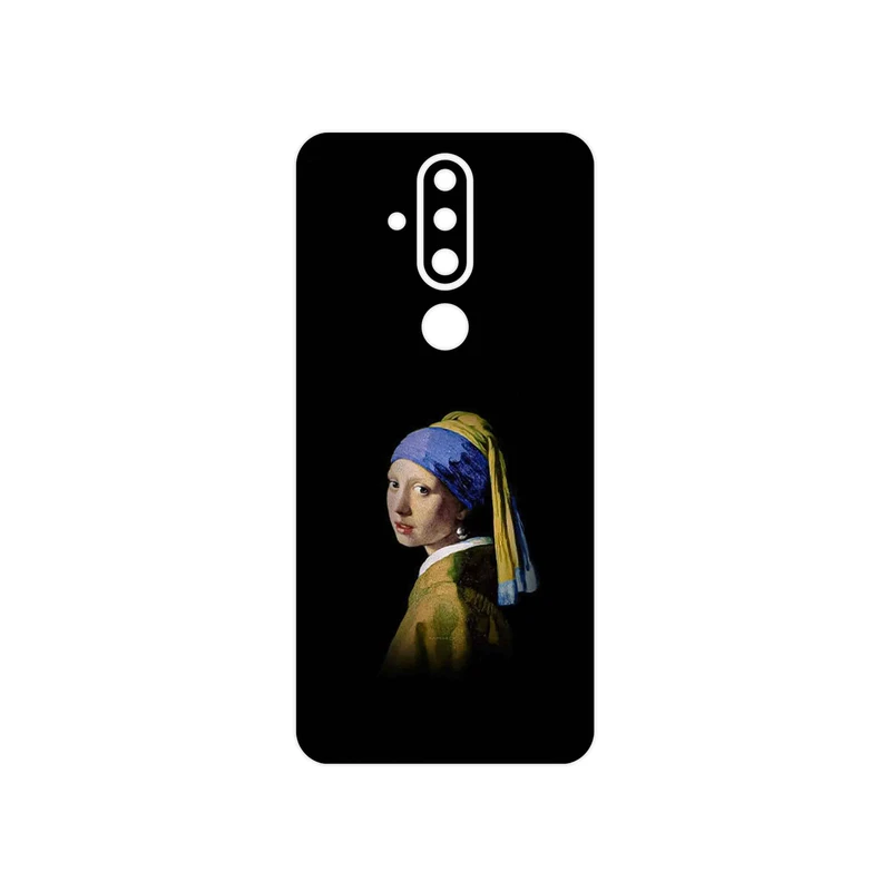 برچسب پوششی ماهوت مدل Girl with a Pearl Earring of Vermeer مناسب برای گوشی موبایل نوکیا X71