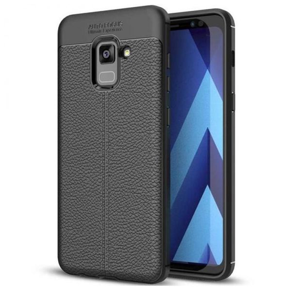 کاور ژله ای طرح چرم مناسب برای گوشی موبایل سامسونگ Galaxy A8 Plus 2018 کاور ژله ای طرح چرم مناسب برای گوشی موبایل سامسونگ Galaxy A8 Plus 2018