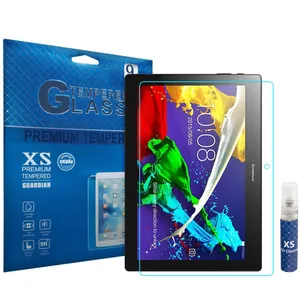 محافظ صفحه نمایش شیشه ای ایکس اس مدل تمپرد مناسب برای تبلت لنوو Tab 10 X103F به همراه اسپری پاک کننده صفحه XS