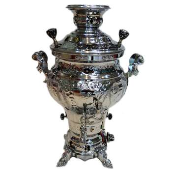 سماور گاز سوز تکسان مدل قلم زنی کد 5501 ظرفیت 6 لیتر