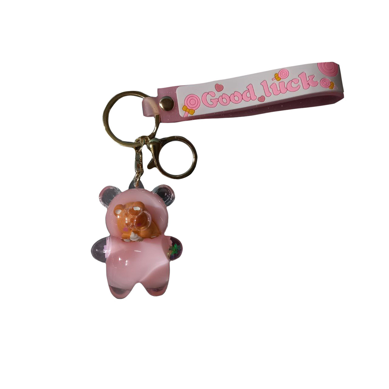 جاکلیدی دخترانه مدل آکواریومی طرح خرس کد m75