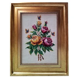 تابلو فرش دستباف مدل گل YM.94