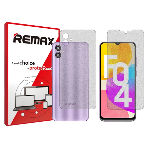 محافظ صفحه نمایش مات ریمکس مدل HyMTT مناسب برای گوشی موبایل سامسونگ Galaxy F04  به همراه محافظ پشت گوشی