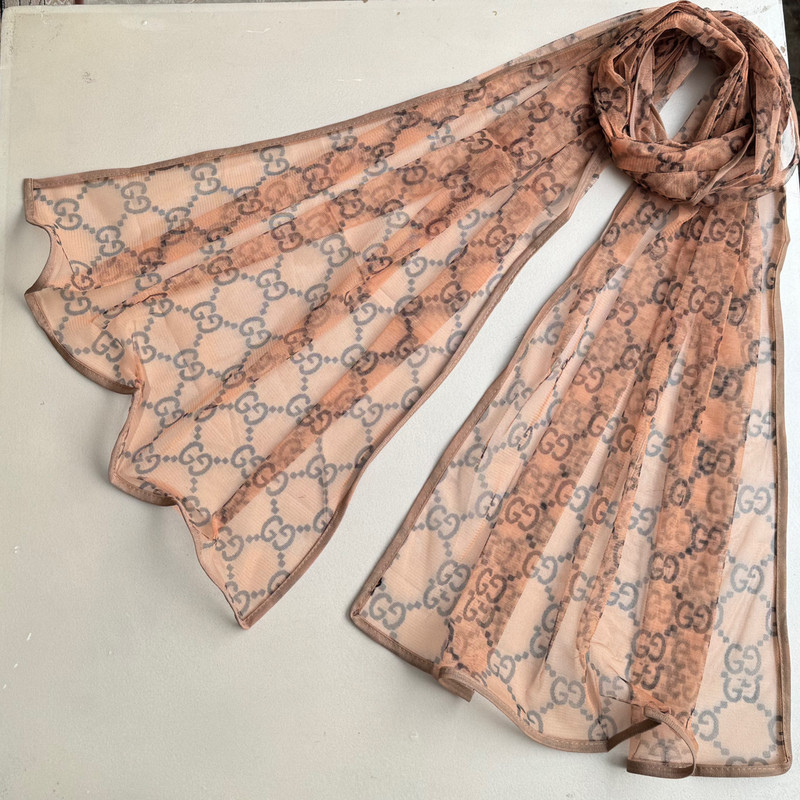 شال زنانه مدل توری زنجیری تابستانی نازک