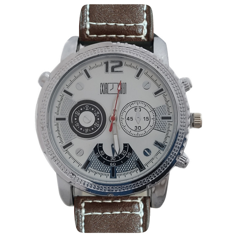 ساعت مچی عقربه‌ای مردانه مدل  بند چرمی کد 0031