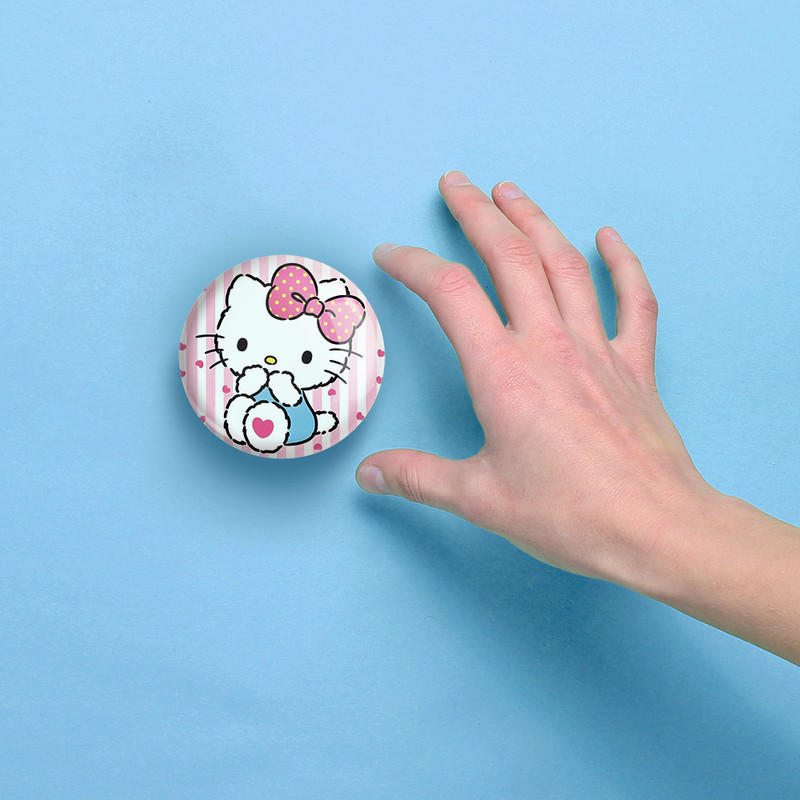 آینه جیبی خندالو مدل هلو کیتی Hello Kitty  کد 2476