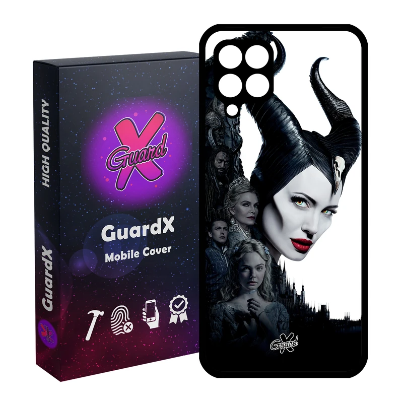 کاور گارد ایکس طرح Maleficent مدل Glass10147 مناسب برای گوشی موبایل سامسونگ Galaxy A12