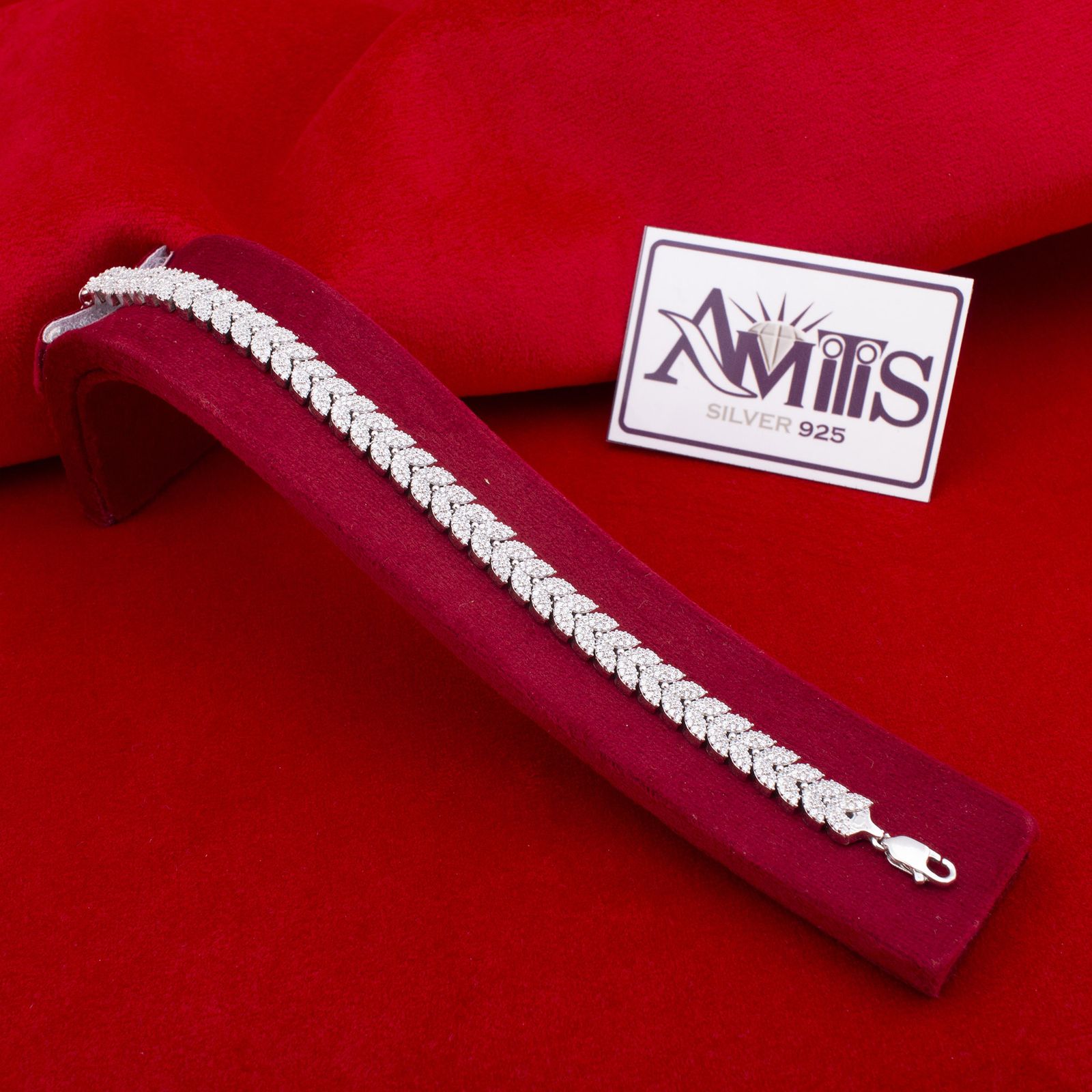دستبند نقره زنانه آمیتیس مدل AMT-D048 -  - 2