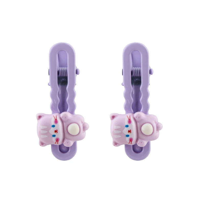 گیره مو زنانه مدل گربه کد 2098 محموعه دو عددی