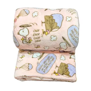 پتو مسافرتی 1 نفره مدل اسنوپی کوچولو سایز 200x160 سانتی‌متر