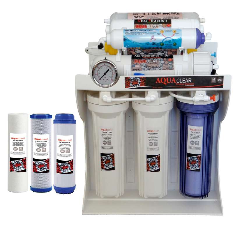 دستگاه تصفیه کننده آب آکوآ کلیر مدل AQ-CF2095 به همراه فیلتر مجموعه 3 عددی دستگاه تصفیه کننده آب آکوآ کلیر مدل AQ-CF2095 به همراه فیلتر مجموعه 3 عددی
