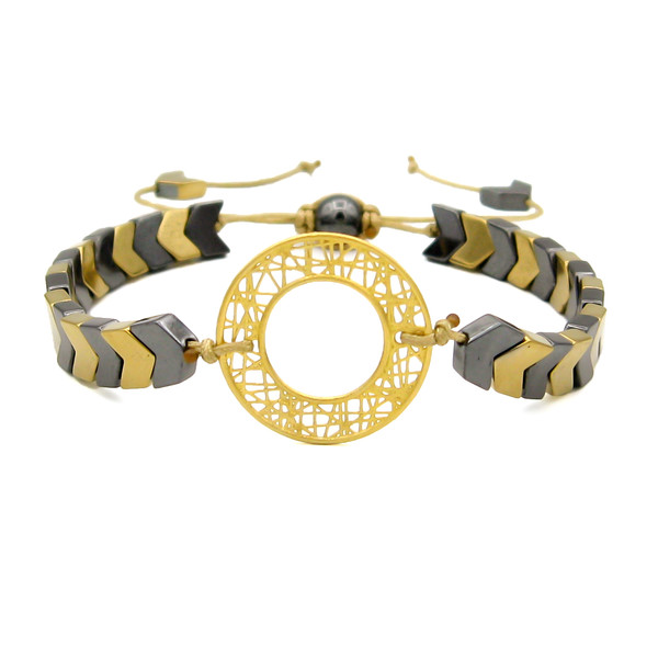 دستبند طلا 18 عیار زنانه کاپانی مدل kb026