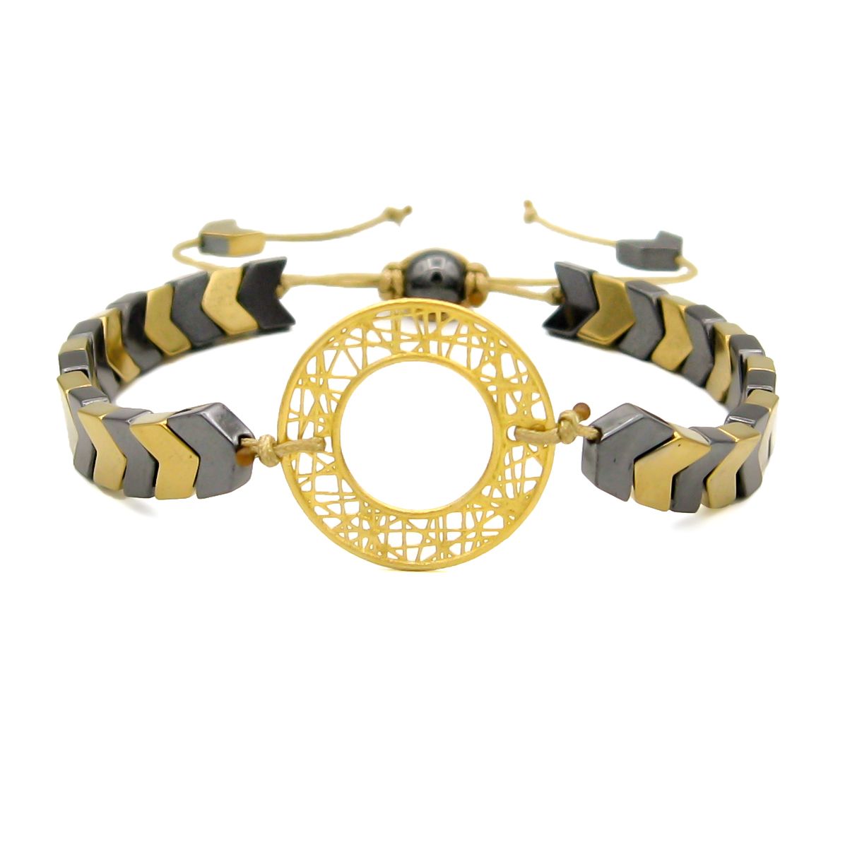 دستبند طلا 18 عیار زنانه کاپانی مدل kb026 -  - 1