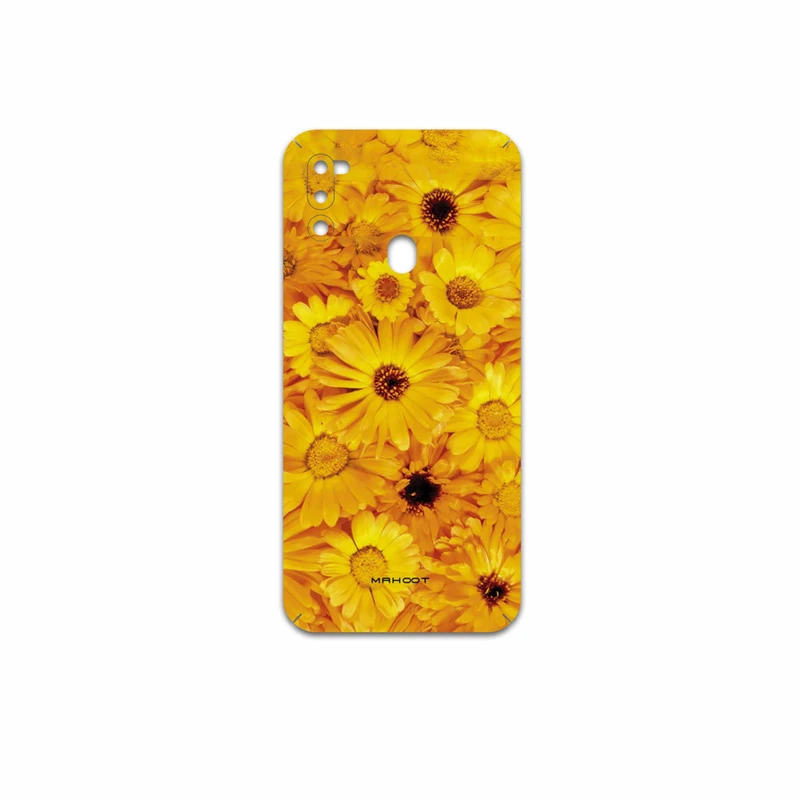 برچسب پوششی ماهوت مدل Yellow-Flower مناسب برای گوشی موبایل سامسونگ Galaxy M21 (2021) Edition