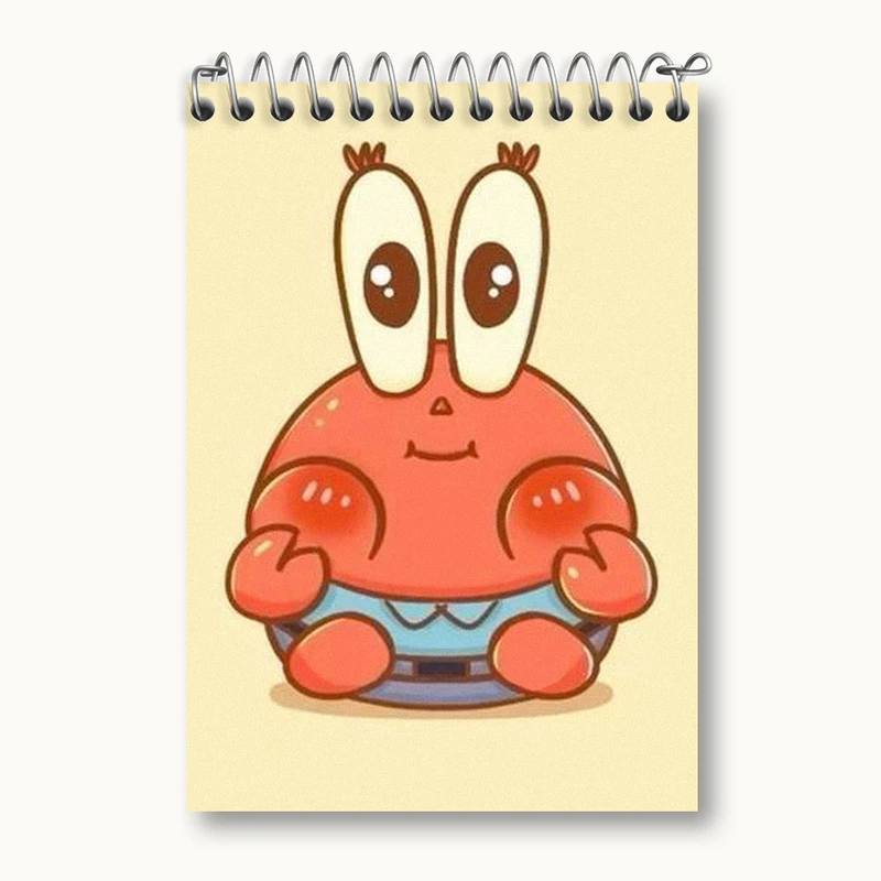 دفتر یادداشت 50 برگ خندالو طرح خرچنگ باب اسفنجی کد N1836