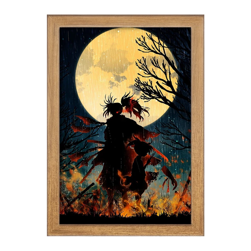 تابلو خندالو مدل هیاکومارو و دورورو انیمه دورورو Dororo کد 28590