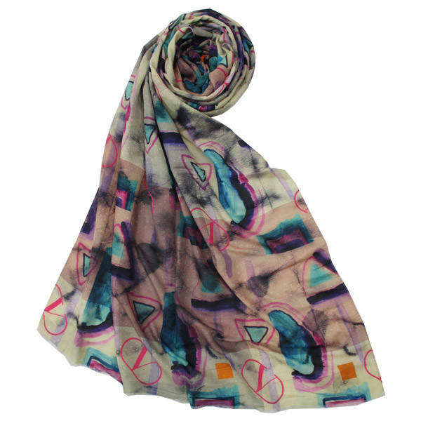 شال زنانه مدل نخ ابریشم کد KS_8245