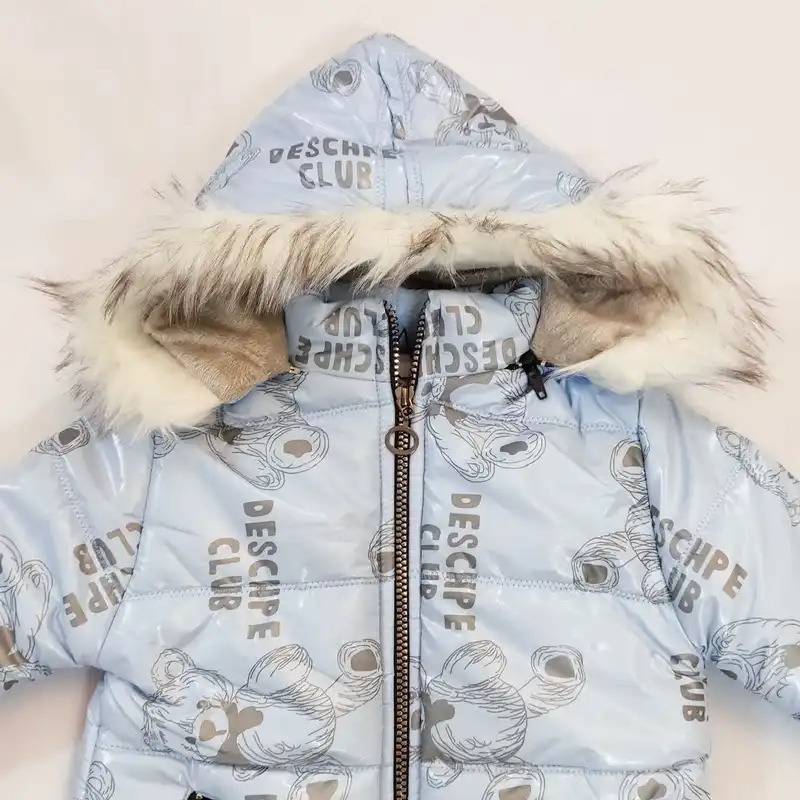 کاپشن دخترانه مدل عروسک خرسی 4550