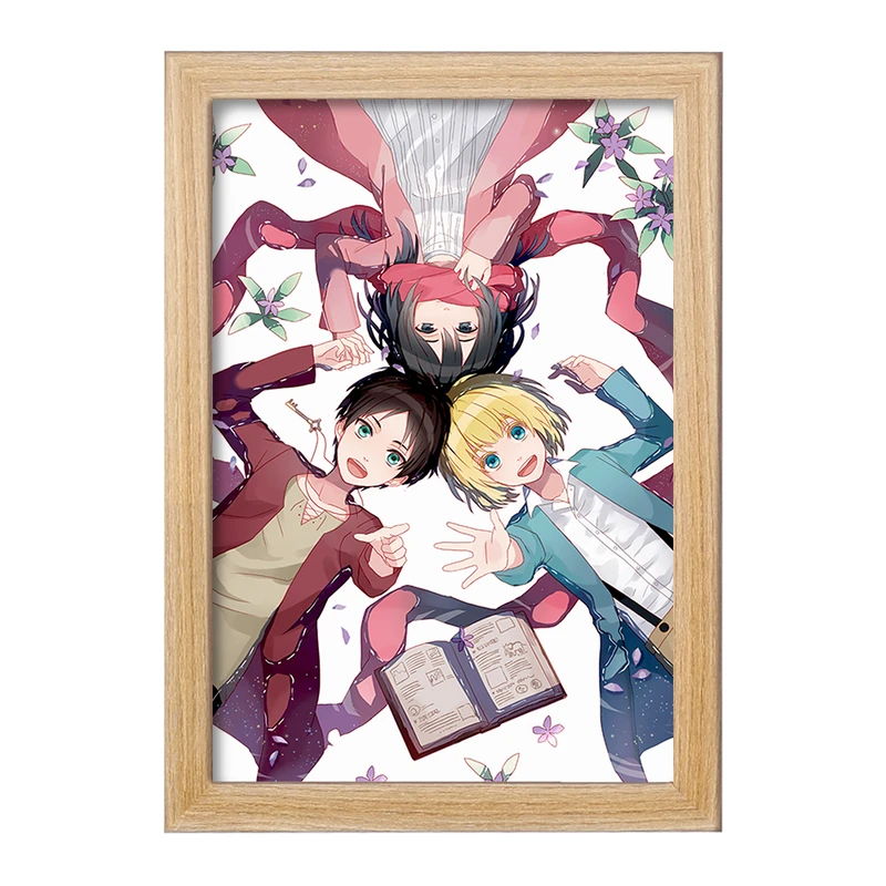 تابلو خندالو مدل میکاسا و ارن و ارمین انیمه اتک آن تایتان Attack on Titan  کد 18562