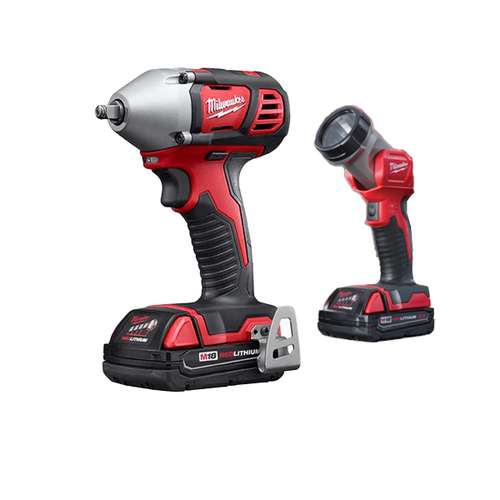 آچار بکس شارژی ضربه ای میلواکی مدل 2693-22 به همراه چراغ قوه 