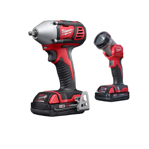 آچار بکس شارژی ضربه ای میلواکی مدل 2693-22 به همراه چراغ قوه آچار بکس شارژی ضربه ای میلواکی مدل 2693-22 به همراه چراغ قوه