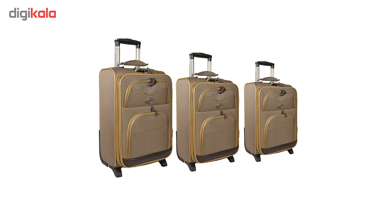 مجموعه سه عددی چمدان مدل تاپ یورو 1