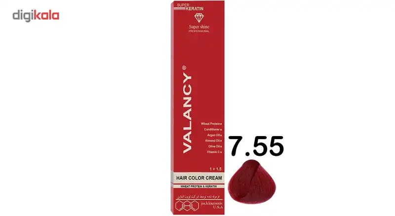 رنگ مو والانسی سری آلبالویی مدل آلبالویی روشن شماره RF5