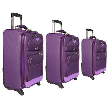 مجموعه سه عددی چمدان مدل تاپ یورو