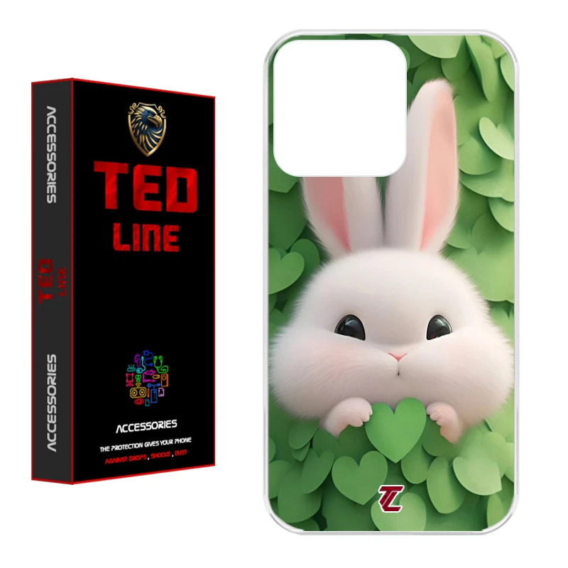 کاور تد لاین طرح خرگوش پشمالو 1109 مناسب برای گوشی موبایل اپل Iphone 16 Pro Max