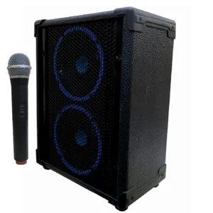Techno sound 2.6 inch portable echo amplifier with wireless microphone model PTR4W