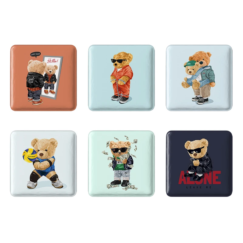 مگنت خندالو طرح تدی Teddy کد 1682A مجموعه 6 عددی