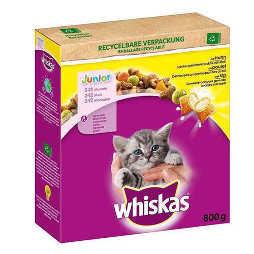 غذای خشک بچه گربه ویسکاس مدل MIT HUHN وزن 800 گرم